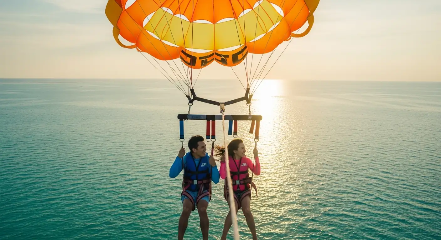 Parasailing Bali — Tandem Adventure at Tanjung Benoa + Nusa Dua